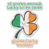 Lucky enough to be Irish シール (正面)