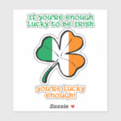 Lucky enough to be Irish シール (シート)