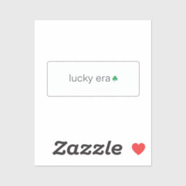 Lucky Era Minimalist Lowercase Aesthetic Patrick シール