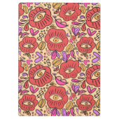 Lucky Eye Floral Pattern クリップボード (裏面)