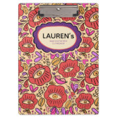 Lucky Eye Floral Pattern クリップボード (正面)