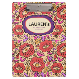 Lucky Eye Floral Pattern クリップボード