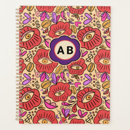 Lucky Eye Floral Pattern プランナー手帳