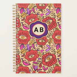 Lucky Eye Floral Pattern プランナー手帳