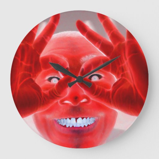 LUCKY FACE ラージ壁時計 (正面)