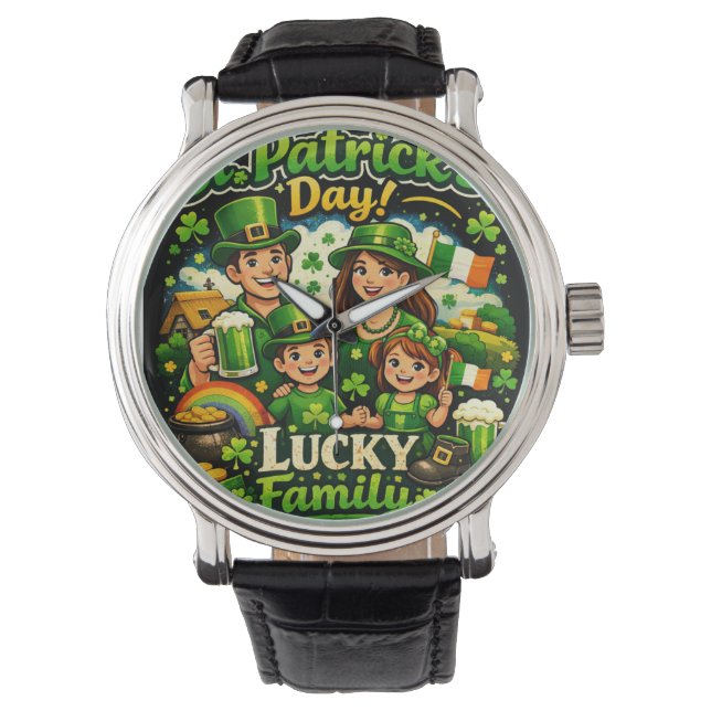 Lucky Family St. Patrick’s Day Collection 🍀 腕時計 (正面)