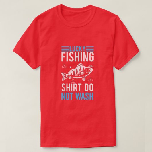 Lucky Fishing  Do Not Wash Blade Bait Jigging  Tシャツ (デザイン正面)