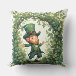 Lucky Forest Woodland Magical Leprechaun Nursery  クッション
