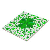 Lucky Four Leaf Clover Shamrocks Confetti タイル (側面)