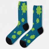 Lucky Four Leaf Clover socks St. Patty’s day ソックス (左)
