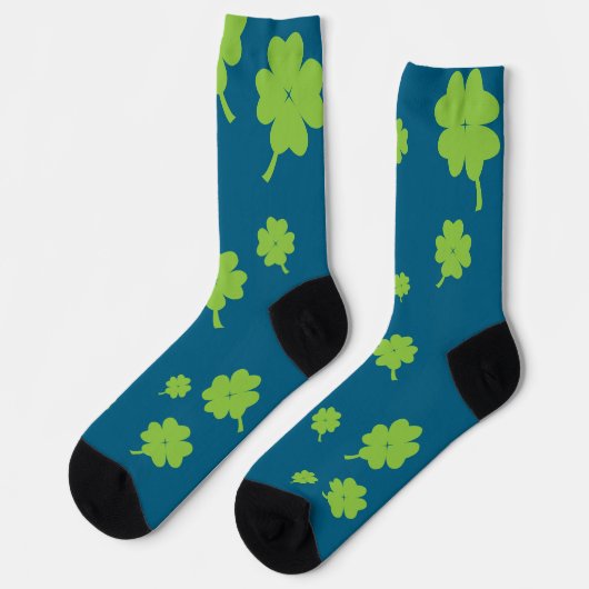 Lucky Four Leaf Clover socks St. Patty’s day ソックス (左)