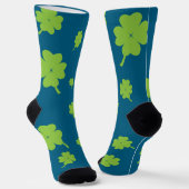 Lucky Four Leaf Clover socks St. Patty’s day ソックス (傾斜あり)