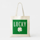Lucky Four Leaf Clover St Patrick's Both Side  トートバッグ (裏面)