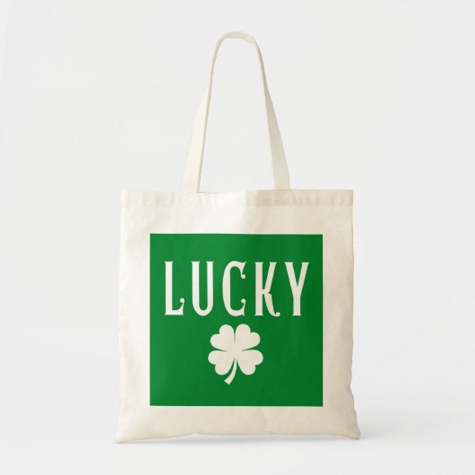 Lucky Four Leaf Clover St Patrick's Both Side  トートバッグ (正面)