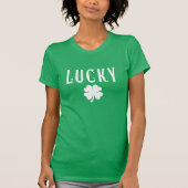 Lucky Four Leaf Clover St Patrick's  Tシャツ (正面)