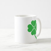 Lucky Four Leaf Shamrock Design-87906 コーヒーマグカップ (正面右)