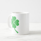 Lucky Four Leaf Shamrock Design-87906 コーヒーマグカップ (正面左)