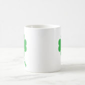 Lucky Four Leaf Shamrock Design-87906 コーヒーマグカップ (中央)
