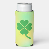 Lucky Four Leaf Shamrock Design-87906 スリム缶クーラー (Seltzer正面)