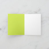 Lucky Fox Shamrock Sunglasses St Patrick's day カード (内部)