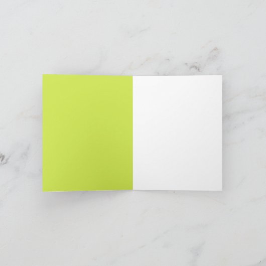 Lucky Fox Shamrock Sunglasses St Patrick's day カード (内部)