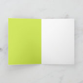 Lucky Fox Shamrock Sunglasses St Patrick's day カード (内部)