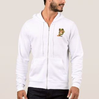 Lucky Frog Golfer's Adult Zip-Up Hoodie パーカ