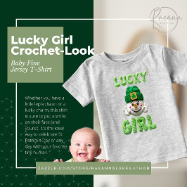 Lucky Girl Crochet-Look Baby Fine Jersey T-Shirt ベビーTシャツ