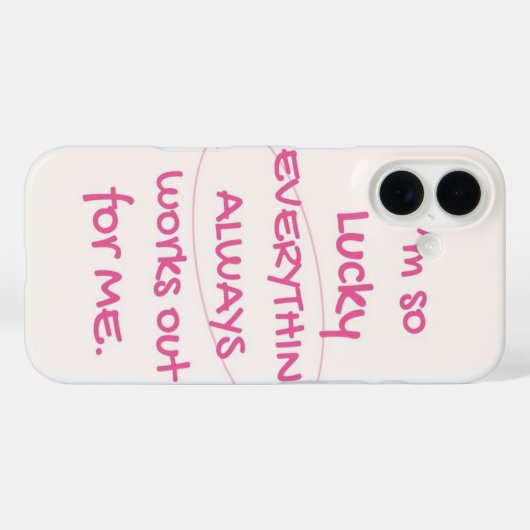 Lucky girl phone case Case-Mate iPhoneケース (裏面 (横))