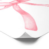 Lucky Girl Syndrome Pink Aesthetic Wall Poster ポスター (角)