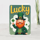 Lucky Gold Leprechaun Card カード (正面)