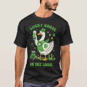 Lucky Goose On The Loose St Patrick's Day Tシャツ (正面)