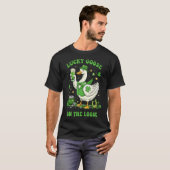 Lucky Goose On The Loose St Patrick's Day Tシャツ (正面フル)