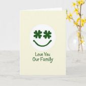 Lucky Green Family Love Card カード (黄色い花)