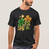Lucky Green Irish Plaid Shamrock St Patrick's Day  Tシャツ (正面)