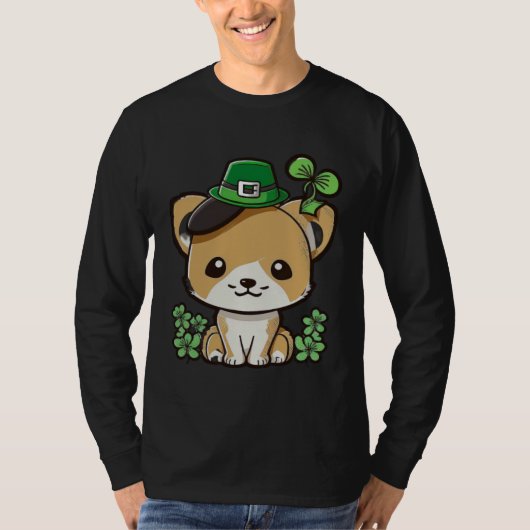 Lucky Green Proud Irish St Patricks Day Cat 1 Tシャツ (正面)