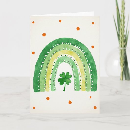 Lucky Green Rainbow Art Card カード (正面)