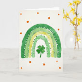 Lucky Green Rainbow Art Card カード (黄色い花)
