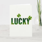 Lucky Greenery Greeting Card カード (正面)