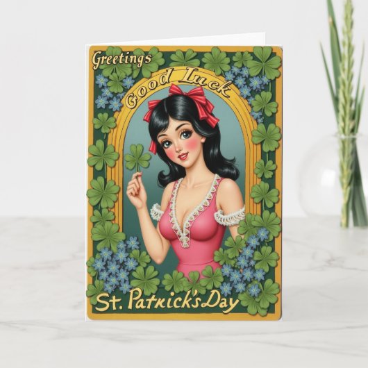 Lucky Greetings St Patricks Day Card カード (正面)