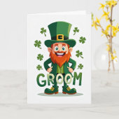 Lucky Groom Leprechaun Card カード (黄色い花)