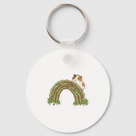 Lucky Guinea Pig St.Patrick's Day キーホルダー (正面)