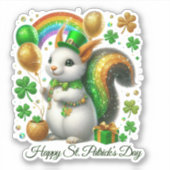 Lucky Happy St. Patrick’s Day Sticker シール (正面)