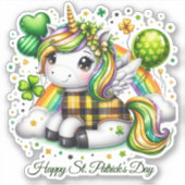 Lucky Happy St. Patrick’s Day Sticker シール (正面)