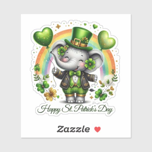 Lucky Happy St. Patrick’s Day Sticker シール (シート)