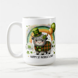 Lucky Highland Cow- St. Patrick’s Day コーヒーマグカップ