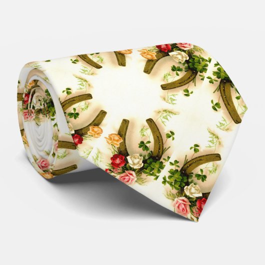 Lucky horseshoe wedding ネクタイ (ロール)