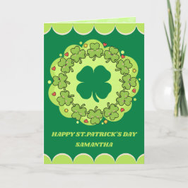 Lucky Hugs St. Patrick’s Day Greeting Card カード