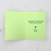 Lucky Hugs St. Patrick’s Day Greeting Card カード (内部)