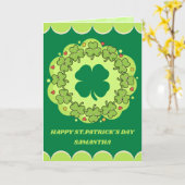 Lucky Hugs St. Patrick’s Day Greeting Card カード (黄色い花)